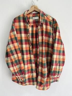 Mens Orvis Button Up Shirt plaid checkered